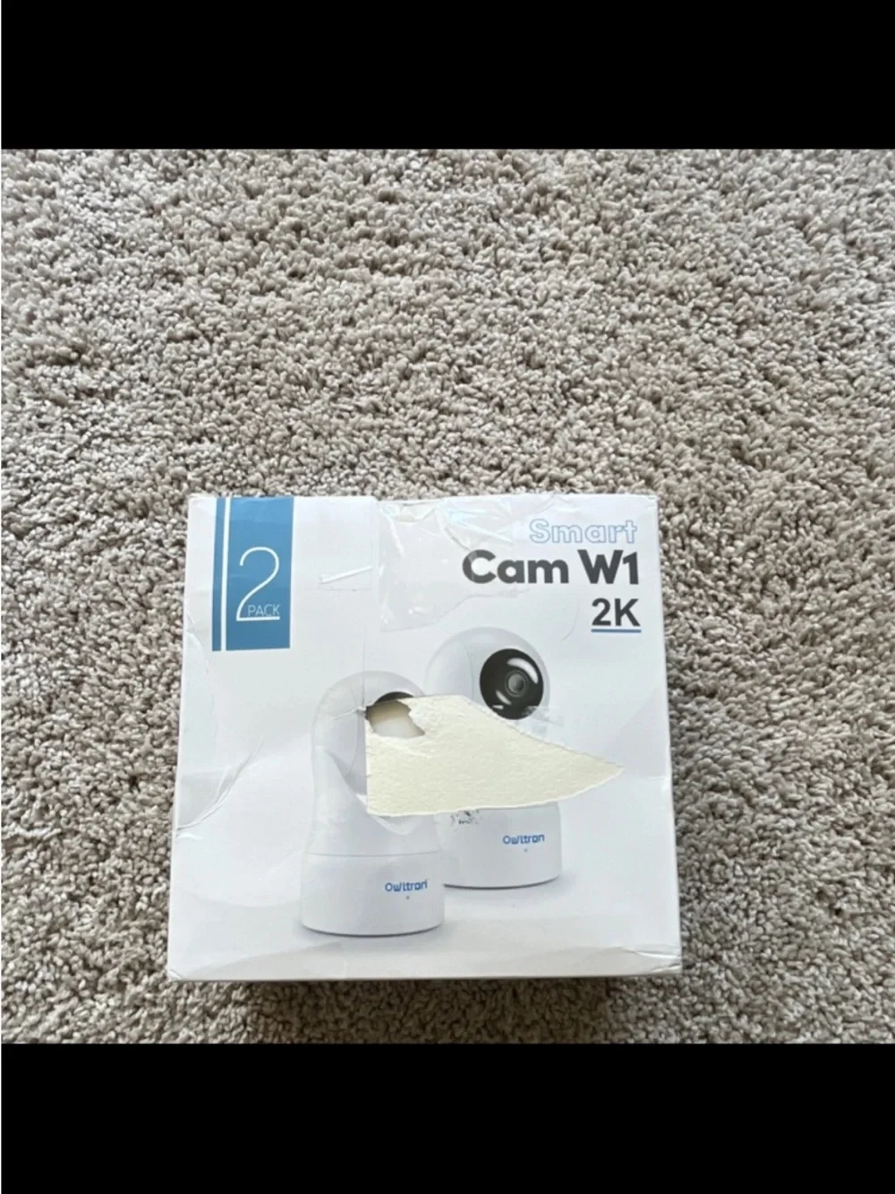 Dual White Indoor Security Cameras with Charging Dock